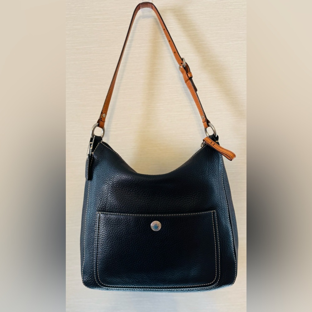 Coach Black Leather Shoulder Bag